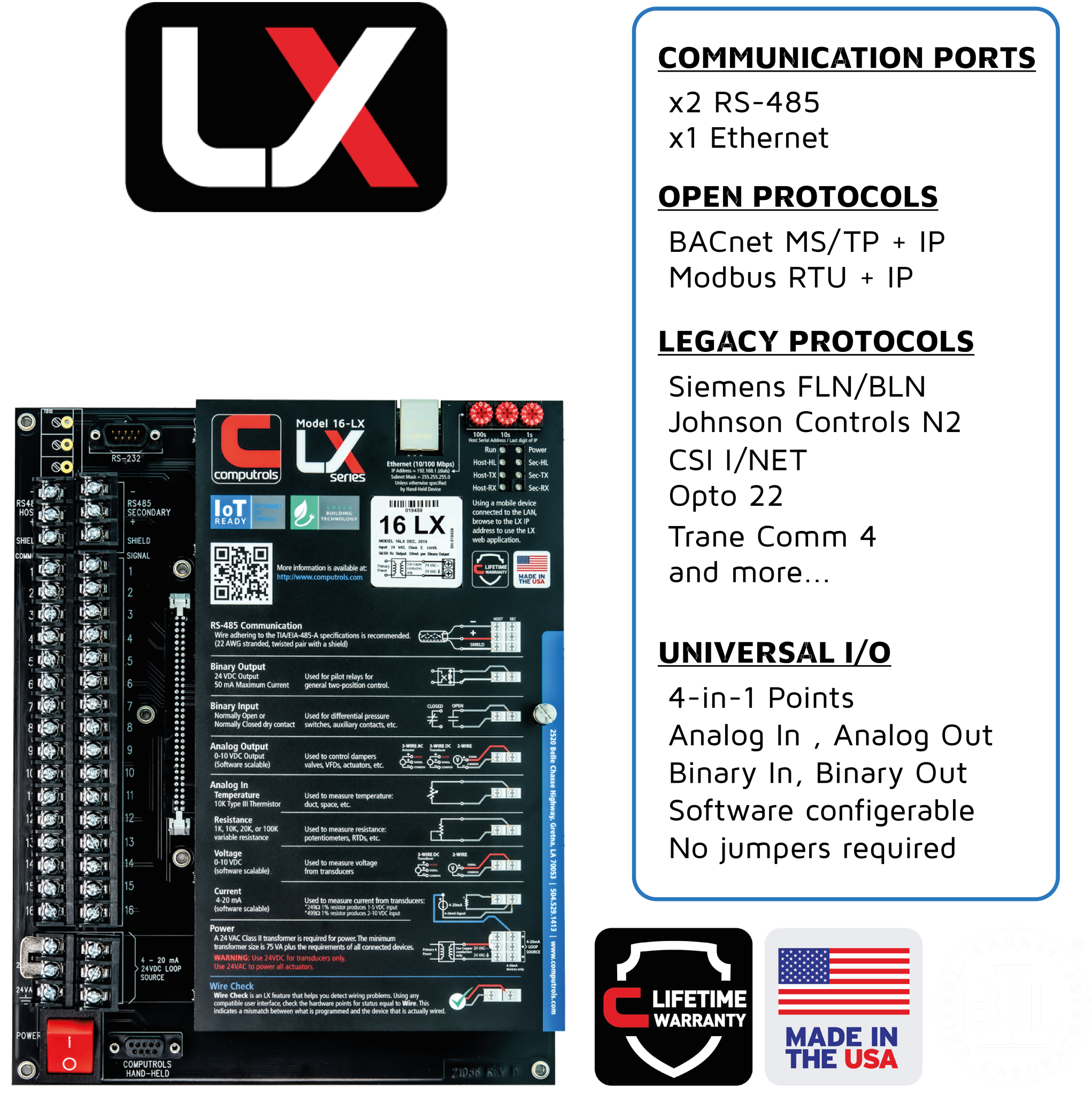 LX Controllers - Computrols | Building Automation Systems Simplified