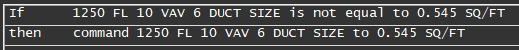 CBAS Logic Examples – Counting Binary States & Adjust vs. Command 2 CBAS logic using the Command statement to lock a VAV duct size setting